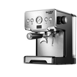 Machine à café semi-automatique crm3605, Machine à expresso, Double tasse, entonnoir, avec cylindre de fleur, manuel en anglais