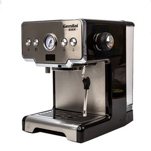 Cafetera Italiana Top Espresso Machine Cappuccino Coffee Electric Foam Maker Estufa de acero inoxidable 220V para el hogar