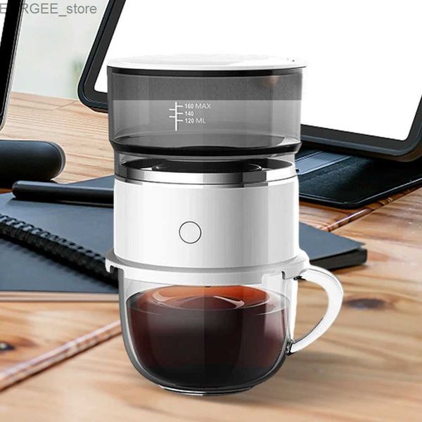 Cafés 1 tasse mini machine à café manuel de café appuyez sur la machine à café café brasseur automatique gouttes à main gouttes de café y240403