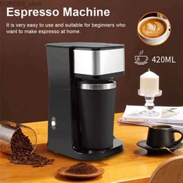 Koffiezetapparaten 1 Home Coffee Machine Automatic Brewing Coffee American Milk Tea Machine met Cup Birthday Cadeau Coffee Tool.Y240403