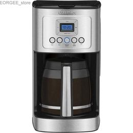 Cafetières 14 tasse de machine à café programmable Machine de café entièrement automatique Contrôle d'intensité de brassage et de 1 à 4 tasse en acier inoxydable Y240403