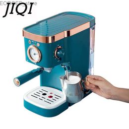 Caféraux 20 bar Espresso Machine Latte Automatic électrique Cappuccino Italien Coffee Machine à vapeur Pompe mousse de lait Y240403