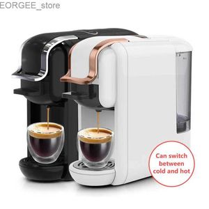 Caféraux 220V 1450W 600 ml 19bar 4-en-1 Machine de café multipsules Hot et lait froid portable italien Nespresso Capsule Coffee Machine Y240403