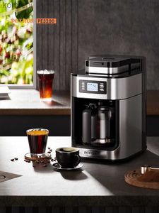 Koffiezetapparaten automatische koffiemachine thuis Amerikaanse druipende mini kleine alles-in-één kookpot kantoor nu bonen malenL240105