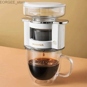 Coffee Makers Coffee Machinese Automatische handmatige Brewing Coffee Machine Portable Electric Roterende Extractie kan filteren in de Verenigde Staten Y240403