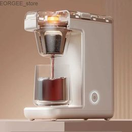 Caféarers Coffee Machine Home Small Automatic Office Intégration American Drip Coffee Equalizer Portable Coffee Machine Y240403