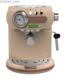 Caféarers Coffee Machine italien Automatique Espresso Machine Milk Matine Cappuccino Machine Y240403