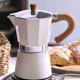 Coffee Makers Coffee Mocha Pot Coffee Machine Brewer Stovetop Espresso Mocha Pot Cappuccino of Latte 3/6 kopjes Y240403