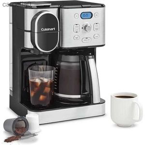 Cafeteras Cafetera Cuisinart Jarra de Vidrio para 12 Tazas Cafetera automática con Hielo Caliente Cafetera de un Solo Servidor Acero Inoxidable SS-16L231219