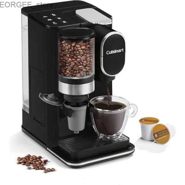 Caféarers Cuisinart Machine à café unique à service + moulin à café 48 oz réservoir détachable DGB-2 Y240403