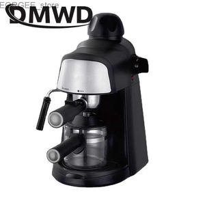 Cafeteros DMWD Mini Máquina Espresso 5Bar Máquina de espuma de leche de vapor Italiano Automático Cappuccino Pot Y240403