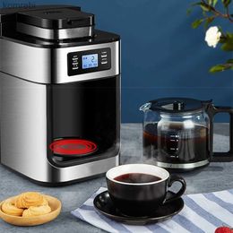 Machines à café Machine à café goutte à goutte broyeur intégré cafetière dégoulinante avec affichage numérique contrôle de la force d'infusion Machine à café automatique L240105