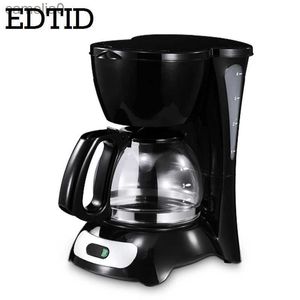 Koffiezetapparaten EDTID Automatische elektrische latte-espressomachine Mini 0,6L Moka Drip Cafe Amerikaanse koffiezetmachine Theepotketel EUL231219