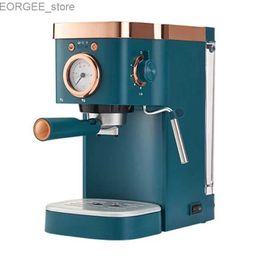 Caféarers Espresso Machine de café 20bar Machine à café semi-automatique Powder Cappuccino Electric Coffee Machine DL-KF5400 220V 1.2L Y240403