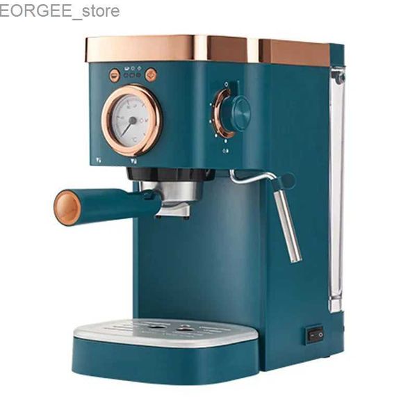 Caféarers Espresso Machine de café 20bar Machine à café semi-automatique Powder Cappuccino Electric Coffee Machine DL-KF5400 220V 1.2L Y240403