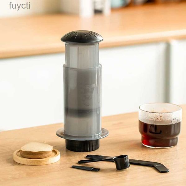 Cafetières Expresso Machine à café Portable presse française cafetière fournitures de cuisine pour Aeropress café presse Machine avec Kit de papier filtre YQ240122