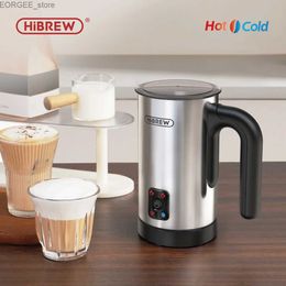 Cafés Hibrew 4 dans 1 lait mousseuse mousse mousseuse entièrement automatique lait chaud / latte chaud cappuccino chocolat protéine poudre m3a y240403