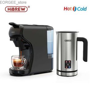 Les cafetières Hibrew 4 en 1 Machine à capsule multiples Automatique complète avec acier inoxydable Machine de mousse de lait froid M3 Y240403