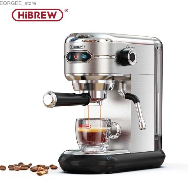 Cafeteros Hibrew Cafeter Cafetera 19 Bar INOX SEMI AUTOMÁTICO Super Slim ESe Pod Powder Espresso Cappuccino Máquina Hot Agua H11 Y240403