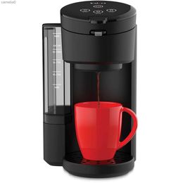 Koffiezetapparaten Instant Solo Caf 2-in-1 koffiezetapparaat voor één portie voor K-Cup-pads en gemalen koffie ZwartL231219