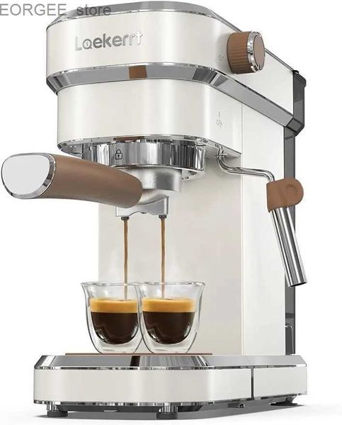 Caférales Laekerrt Espresso Machine 20 Bar Espresso Maker CMEP01 avec lait ctrother STEAM WAND Home expresso Coffee Machine pour Latte et Y240403