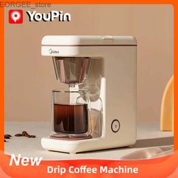 Koffiezetapparaten Mini Drip Coffee Machine 220V Geschikt voor thuiskantoren draagbare elektrische espressomachines in de Verenigde Staten Italiaanse theepots koffie keukengerei y