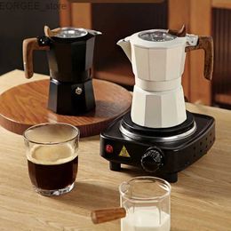 Koffiezetapparaten Mocha Coffee Pot Stovetop Espresso machine aluminium zilveren koffiepot huishouden Handgemaakte brouwen acht smaken moka pot keukengerei y240403