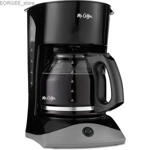 Koffiezetapparaten Mr. Coffee Maker met automatische pauze en glazen karaf 12 kopjes zwarte Y240403