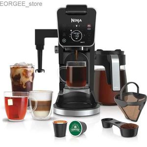 Cafés ninja CFP307 Dualbrew Pro Professional Coffee System Single Service compatible avec K-Cup et 12 tasses Machines à café Drip Y240403LCTR
