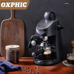 Koffiezetapparaten OXPHIC Espressomachine 4 kopjes espressomachine Espresso-cappuccinomachine met melkopschuimer Espressomachine met stoombootL240105