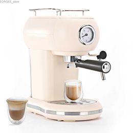 Les cafetières La machine à expresso semi-automatique McIlpoog 15bar est équipée d'une puissante machine à vapeur et d'une machine à expresso compacte pour cappuccinos ou lattes y2