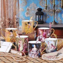 Coffee Mok Vintage Porselein Caffe Cup Drinkware Bone China Tea Cup AFBRAADWARE VERBADE Geschenkruimte Decoratie Gratis verzending