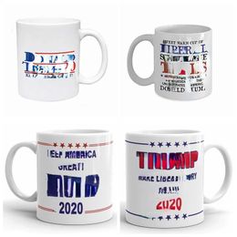 Koffiemokken Handgreep Keramische beker Cartoon Donald Water Cups Make America Great Again Keramiekmok