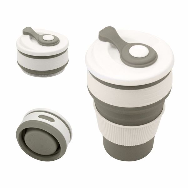 Tazas de café Taza de silicona plegable de viaje Tazas de agua plegables BPA GRATIS Grado alimenticio Beber Taza Té 220617