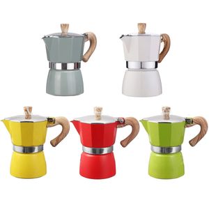 Cafetières 150 300 ml de style européen en aluminium Moka Cafeteira Expresso percolateur goutte à goutte concentrée italienne