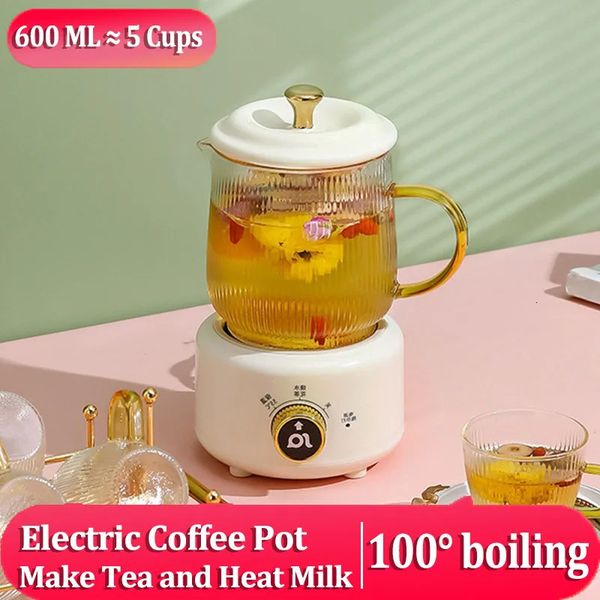 Cafetières Pot électrique multifonctionnel 220V théière saine bouilloire à lait chaud café thé emballage exquis cadeau de noël 231214