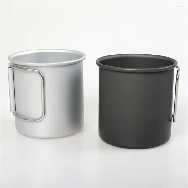 Pots à café 300 ml tasse de camping tasse en titane vaisselle touristique ustensiles de pique-nique équipement de cuisine en plein air ensemble de cuisine de voyage ustensiles de cuisine en gros