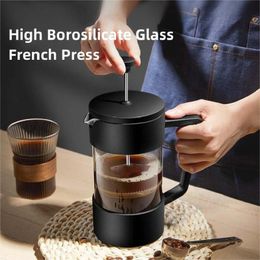 Koffiepotten 350 600 1000 ml Franse persmaker verdikt hoge borosilicaatglas espressopot voor camping en CAF 230411