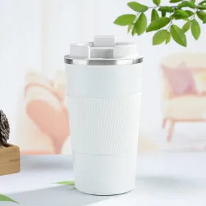 Cafetière 380 ml Masse isolée en acier inoxydable thermo bouteille à l'épreuve de la fuite à l'épreuve des fuites pour la randonnée en camping en plein air