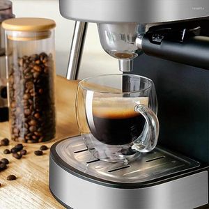 Koffiepotten 4 pc dubbele muur borosilicaat glazen kopjes voor thee latte sap perfect thuiskantoor feest 85 ml (2.67 oz)
