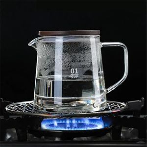 Koffiepotten 500 ml / 300 ml glazen koffieserver Hittebestendige glazen kan met deksel Handgemaakte grote theepot Multifunctionele kannen Melksaphouder 231214