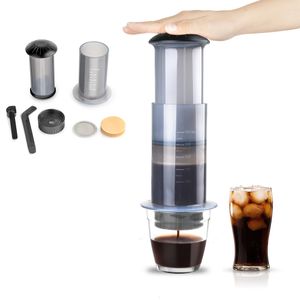 Cafetières Espresso Cafetière Portable Cafe French Press CafeCafetière Pour AeroPress Machine avec Filtres Papier Kit 230324