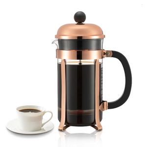 Koffiepotten French Presses Pot Praktische maker Multifunctionele brouwer Theepot Roestvrij staal Glas Koffieservies 231214