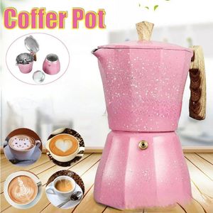 Cafetières Moka Pot Machine italienne expresso aluminium Geyser bouilloire bouilloire Latte poêle classique café accessoires y231214