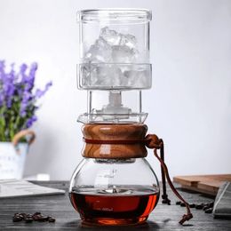 Cafetières Bouilloire en verre pratique Pot goutteur Durable glace à froid environ 400ml café créatif 231214