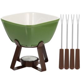 Ensemble de cafetières Pot à fromage Fondue Beurre Fondant Céramique Chocolat Fondant Réchauffeur Avec 230224