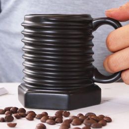 Pots à café tasse en céramique en forme de spirale cadeau petit déjeuner boisson au lait bureau à domicile tasses à thé pour hommes tasse à café