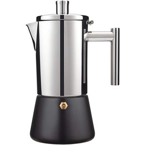 Cafetières En Acier Inoxydable Cuisinière Espresso Cafetière Moka Cafetière Cubaine Italienne Pour Cuisinières Induction Gaz Ou Électriques