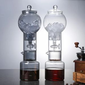 Coffee Pots Swabue Cold Brew Coffee Pot Set DRip Filter Ecocoffee Iced Tools Barista Handgemaakt glazen koffiezetapparaat Huishouden Giet over Kettle 231213