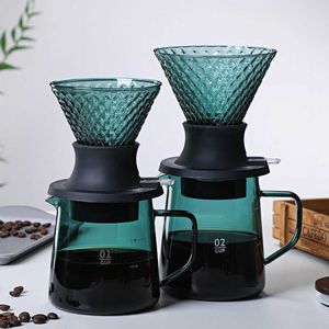 Coffee Pots V60 Strawberry Filter Set 300 ml/500 ml Speciaal koffiezetapparaat Set Coffee Pot Familie Toepasselijke versie Coffee Pot P230508